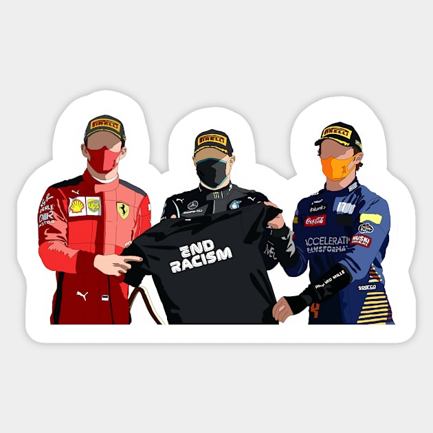 Austria 2020 podium, end racism Sticker by royaldutchness